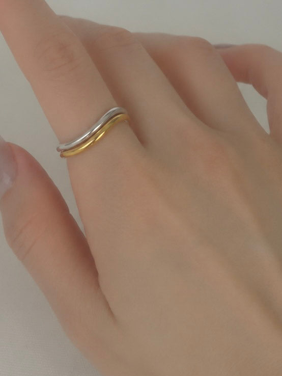Le Seoul S Wave Ring (Slim)