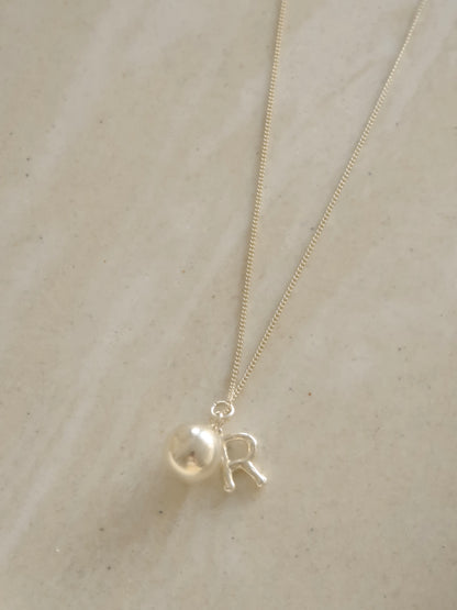 Dal Long Initial Necklace