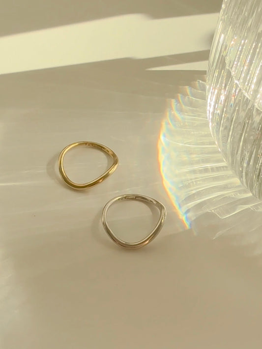 Le Seoul S Wave Ring (Slim)