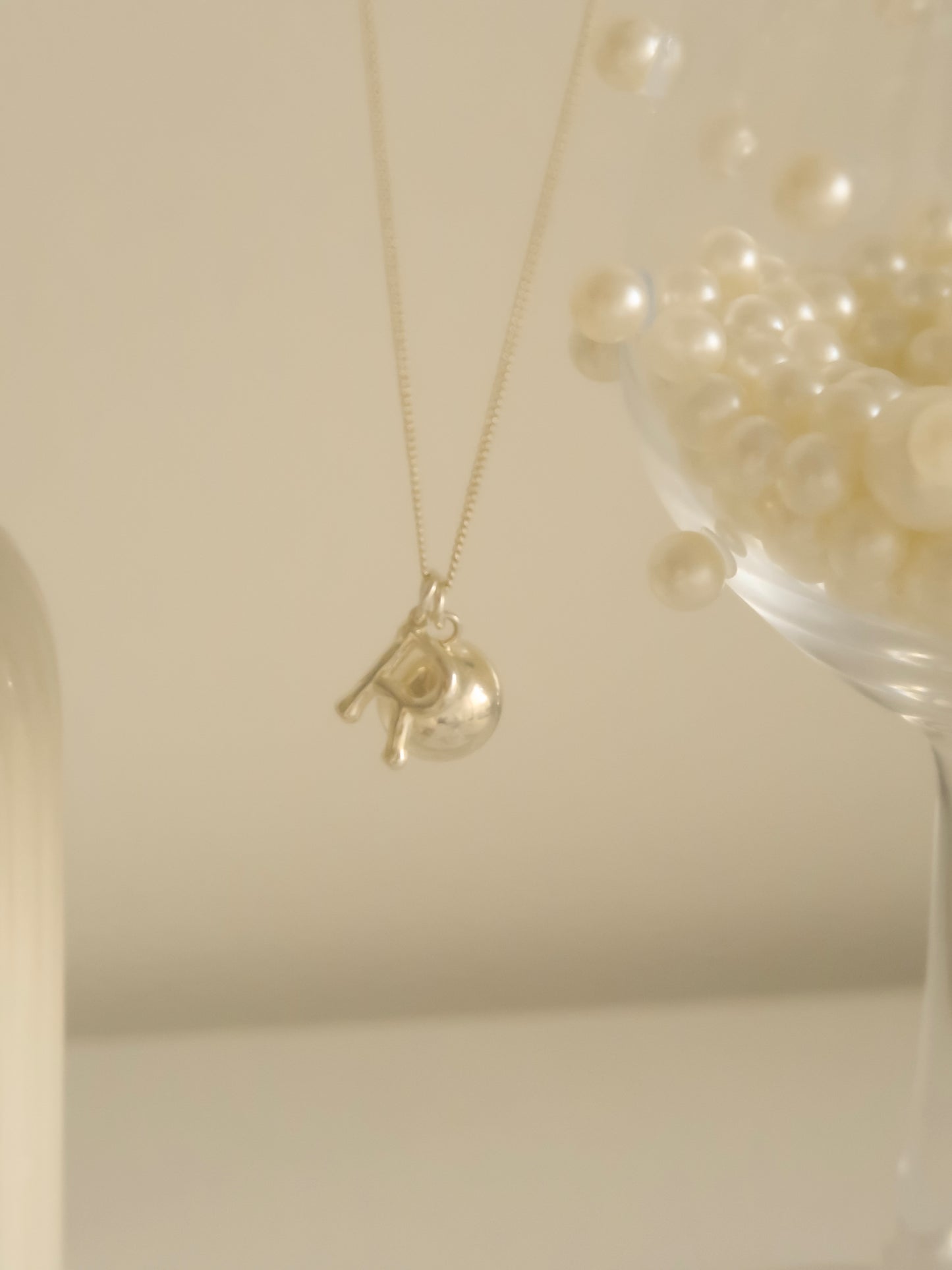 Dal Long Initial Necklace