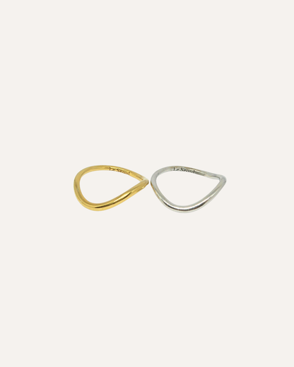 Le Seoul S Wave Ring (Slim)