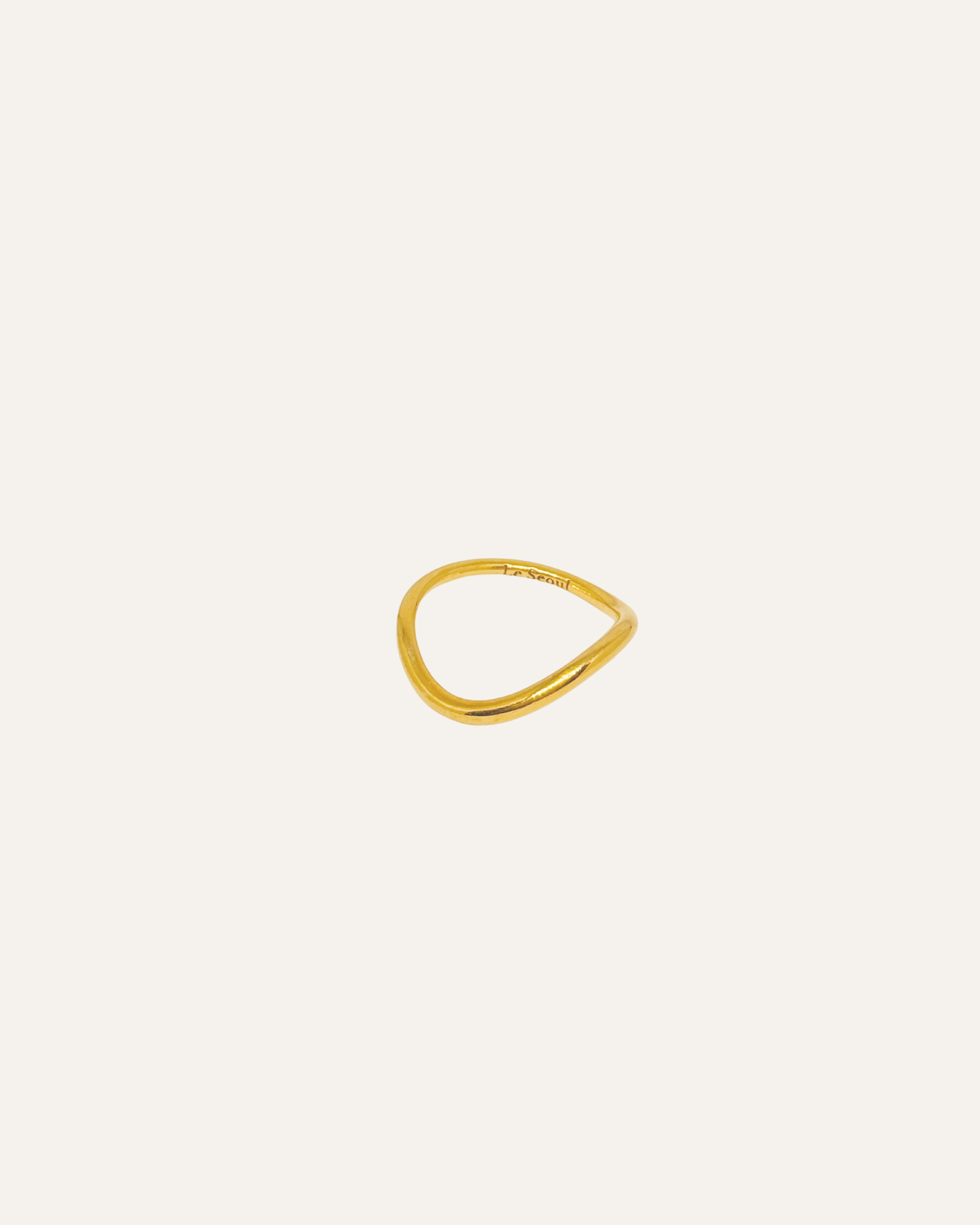 Le Seoul S Wave Ring (Bold)