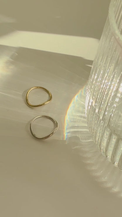 Le Seoul S Wave Ring (Slim)